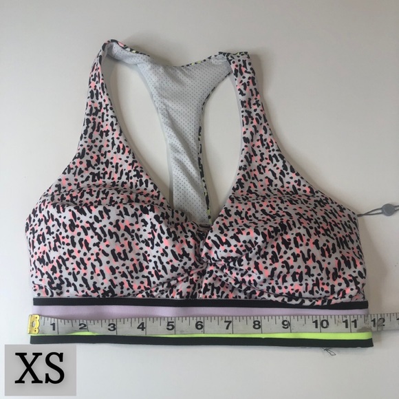 DKNY Sport Neon Pink & Yellow Patterned Sports Bra, Multiple Sizes, NWT!! - Picture 7 of 15